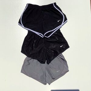 3 pair of girls Nike drift running shorts